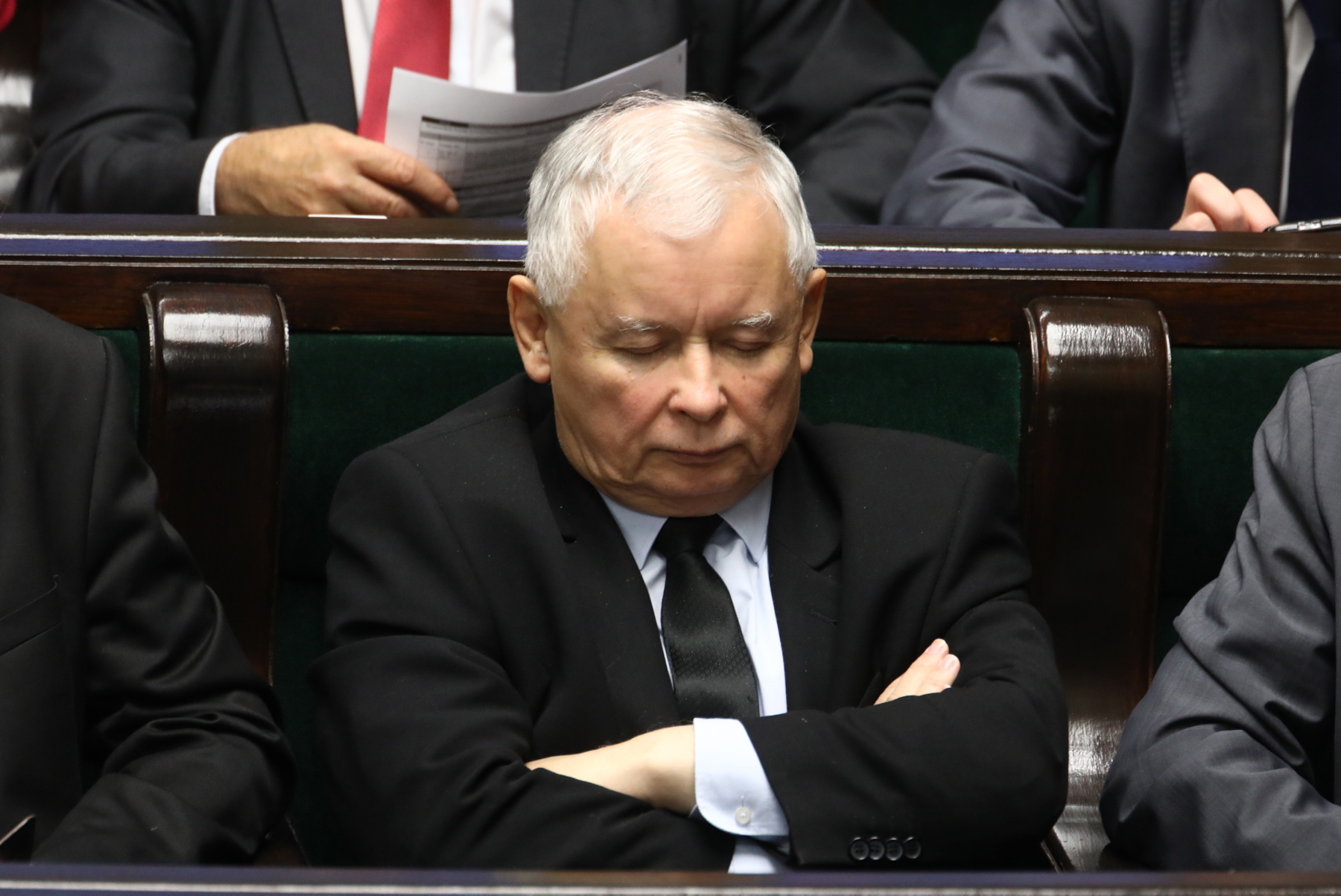 Jarosław Kaczyński na posiedzeniu VIII Sejmu, Warszawa, wrzesień 2017 r.