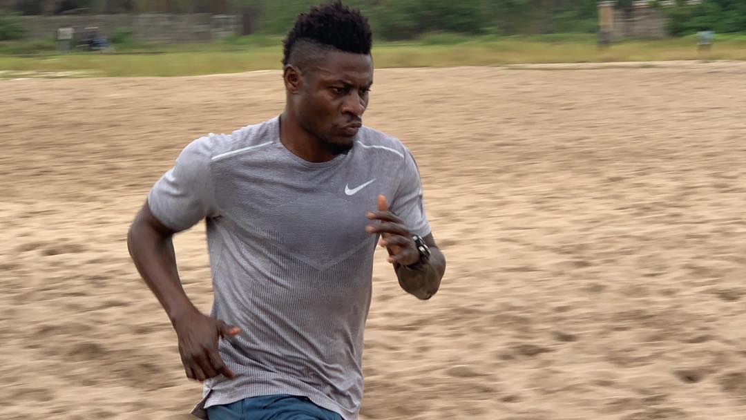 Obafemi Martins had been training in Lagos while he was clubless (Instagram/Obafemi Martins)