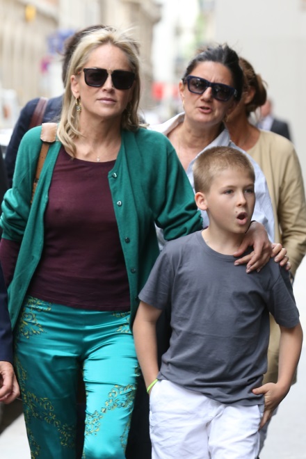 Sharon Stone z synem