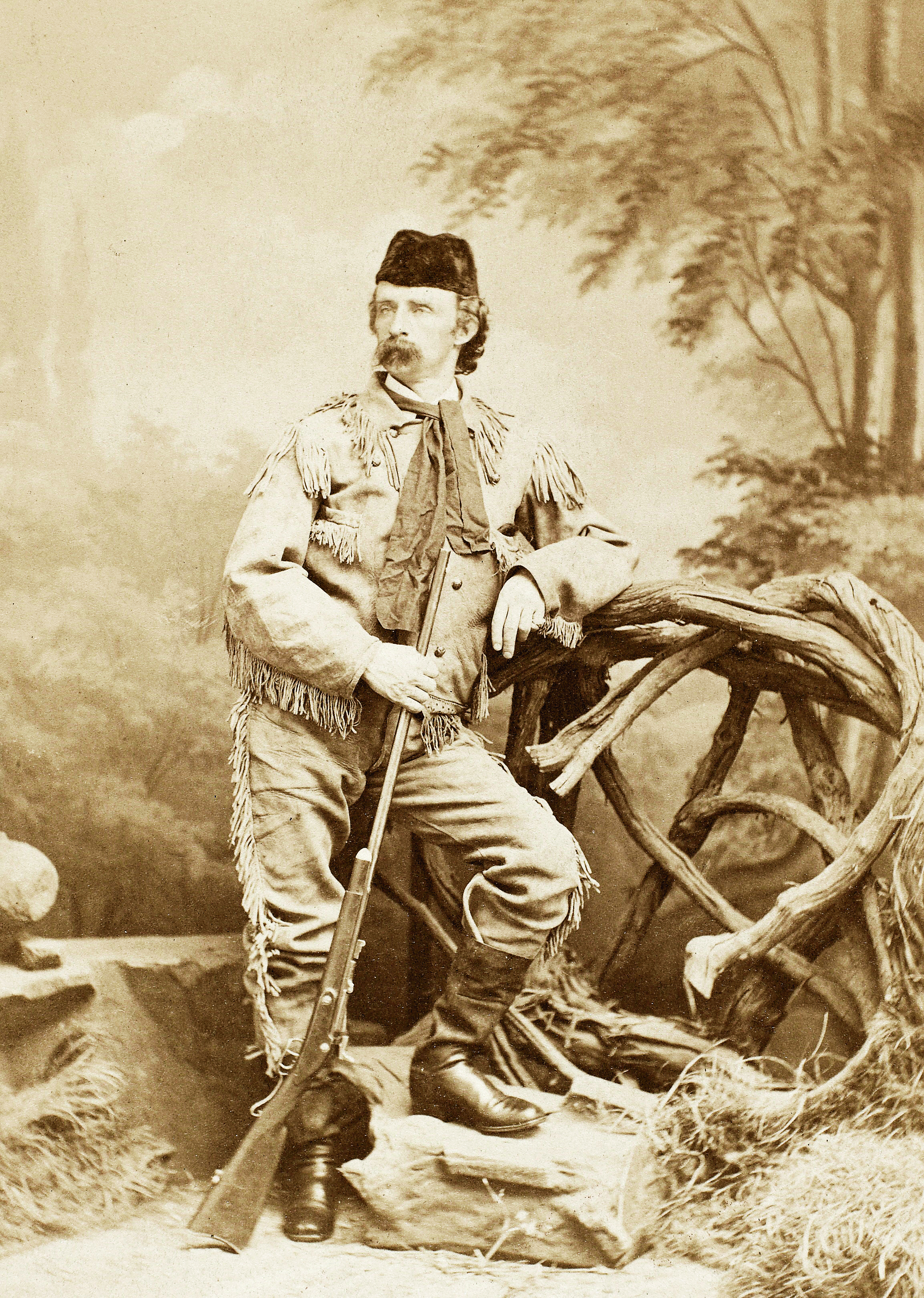 George Armstrong Custer (1839-1876), oficer armii amerykańskiej. Fotografia wykonana około.