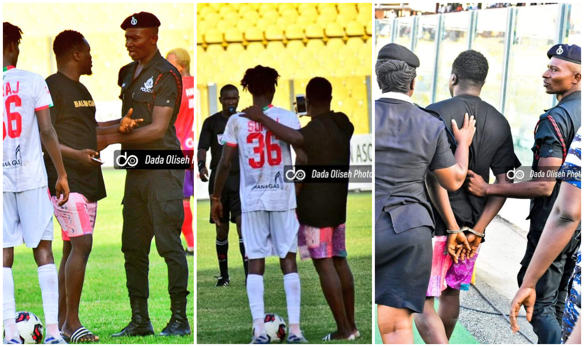 Hearts vs Karela: Selfie-seeking pitch invader handcuffed, arrested