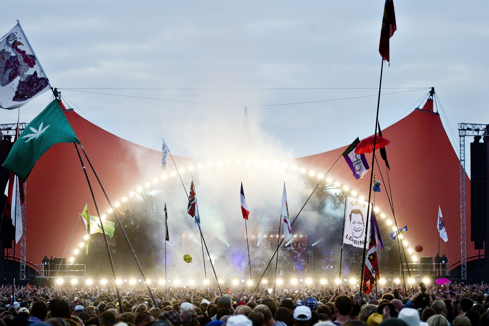 Główna scena festiwalu w Roskilde