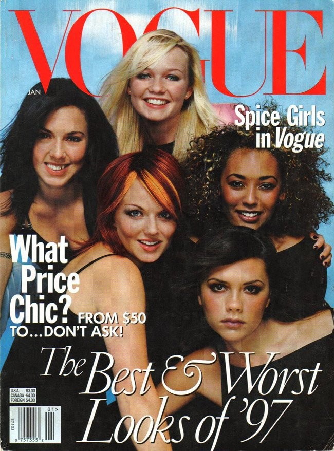 Spice Girls na okładce Vogue, styczeń 1998