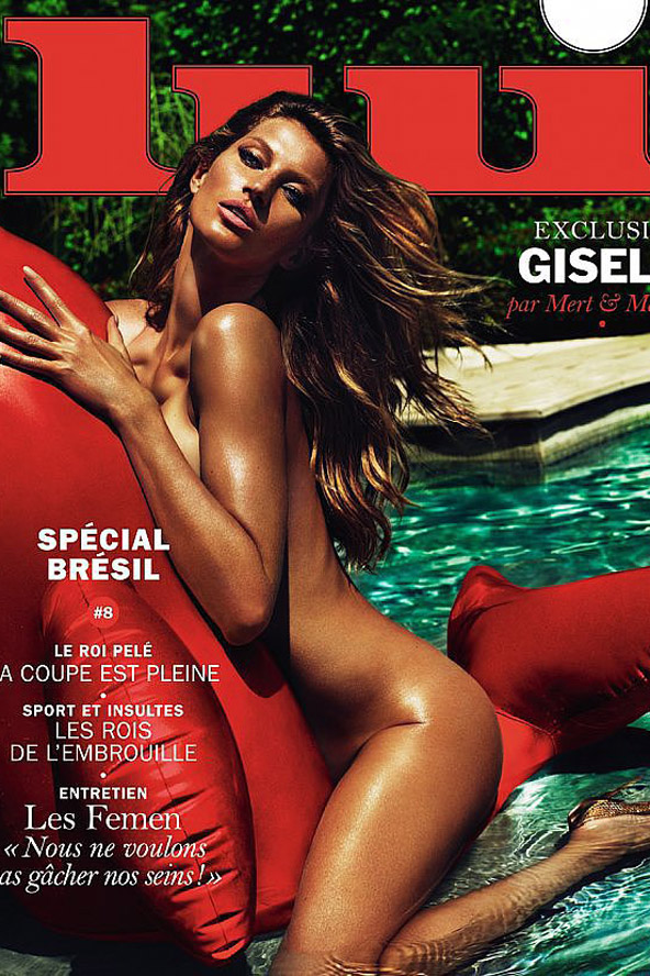 Gisele Bündchen tavaly Mert és Marcus kamerája előtt szuperszexi címlapon domborított