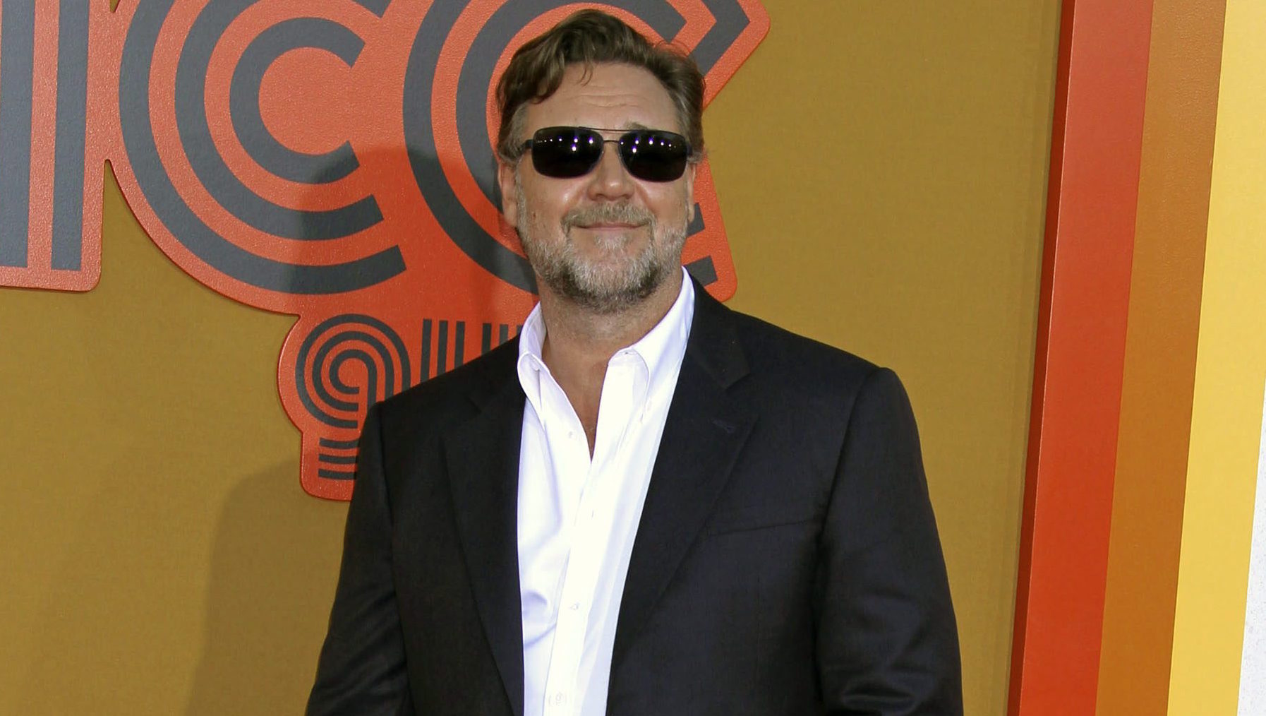 Russell Crowe na premierze filmu