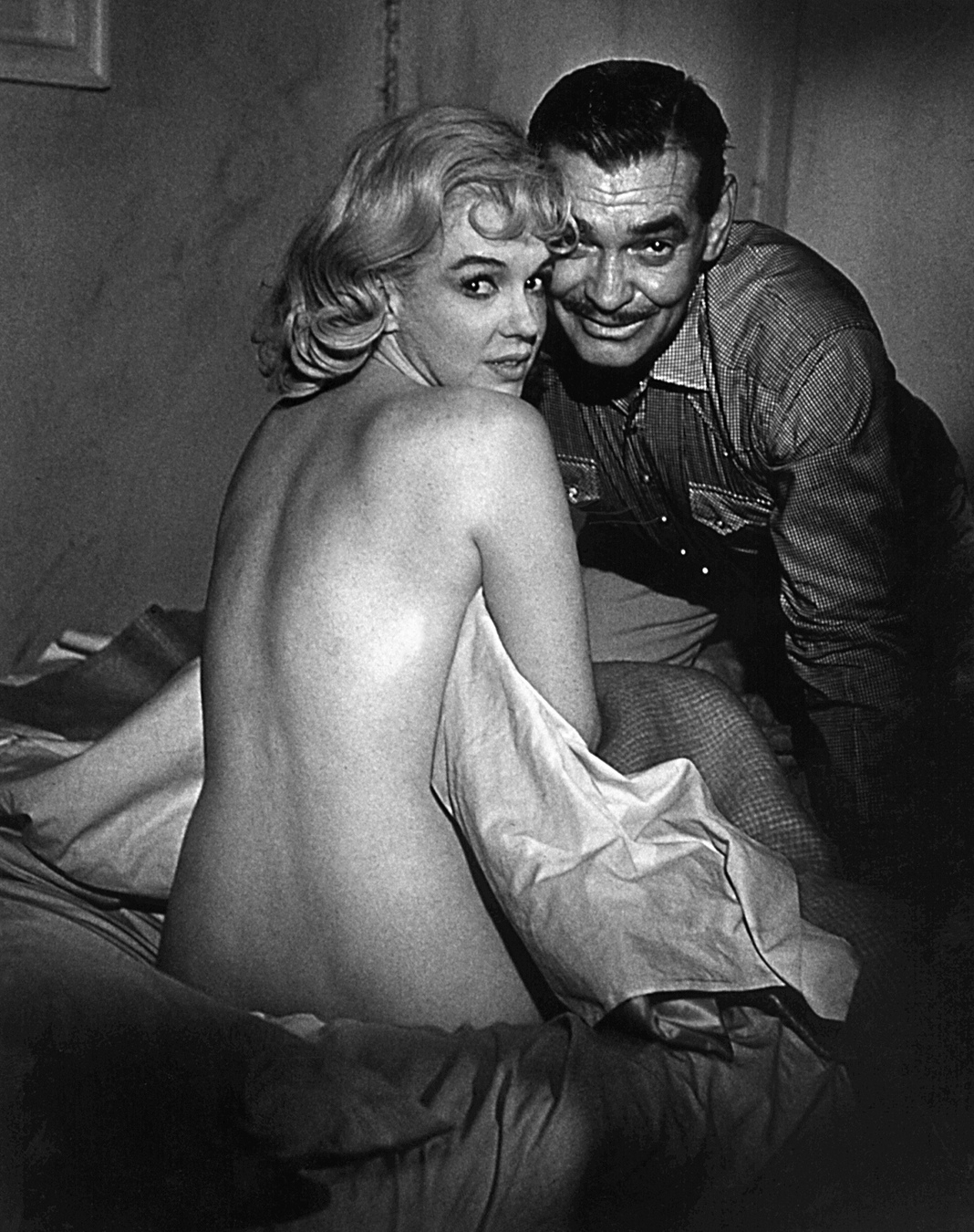 Marilyn Monroe i Clark Gable w filmie