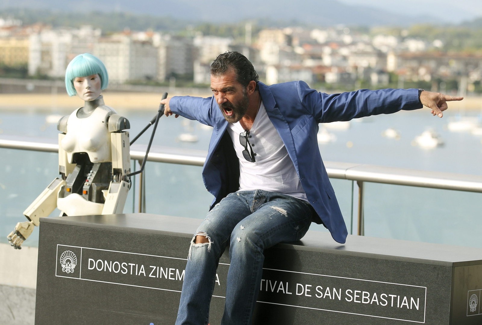 Tak Antonio Banderas promował film