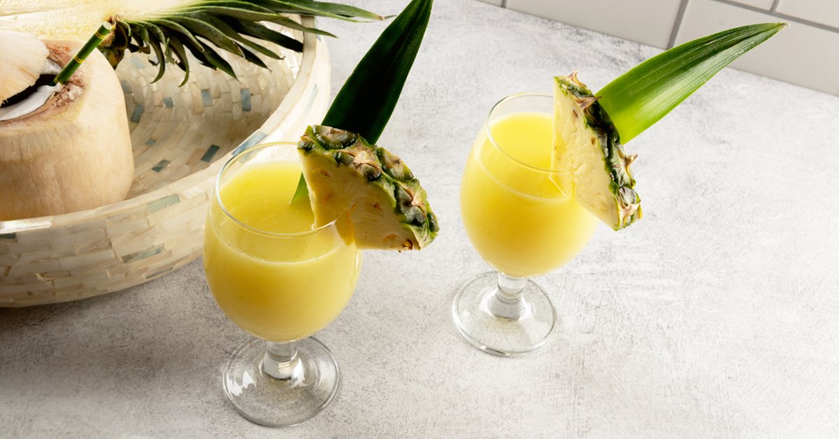 DIY Recipes: How to make Pineapple coconut juice