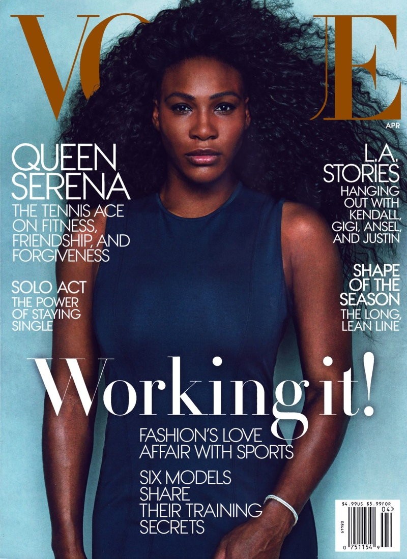 Serena Williams na okładce VOGUE / fot. Annie Leibovitz