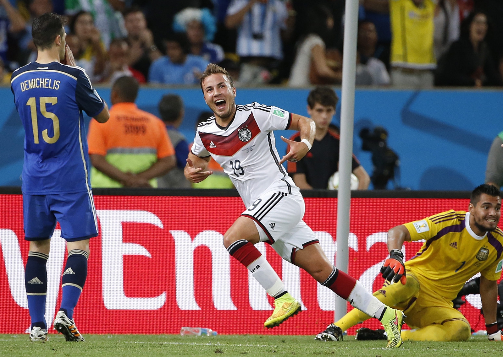 Mario Goetze po strzeleniu gola