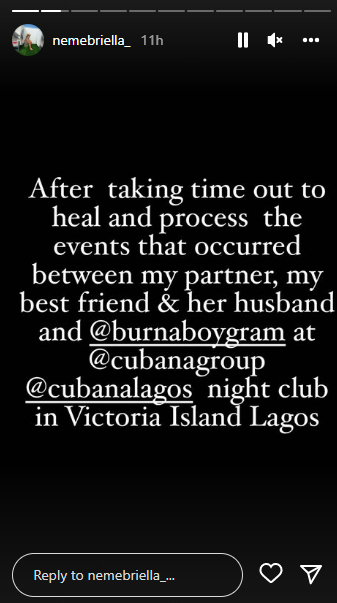 Married Lady who was assaulted in a club by policemen attached to Burna Boy opens up