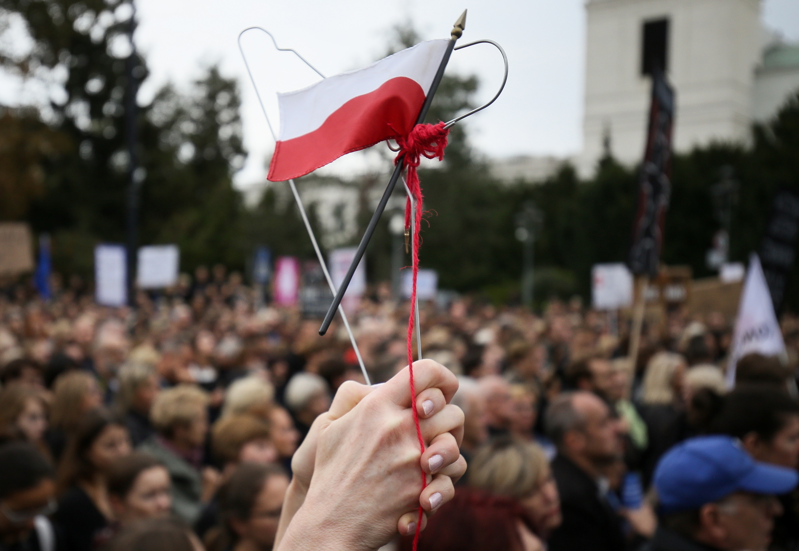 CZARNY PROTEST PRZED SEJMEM