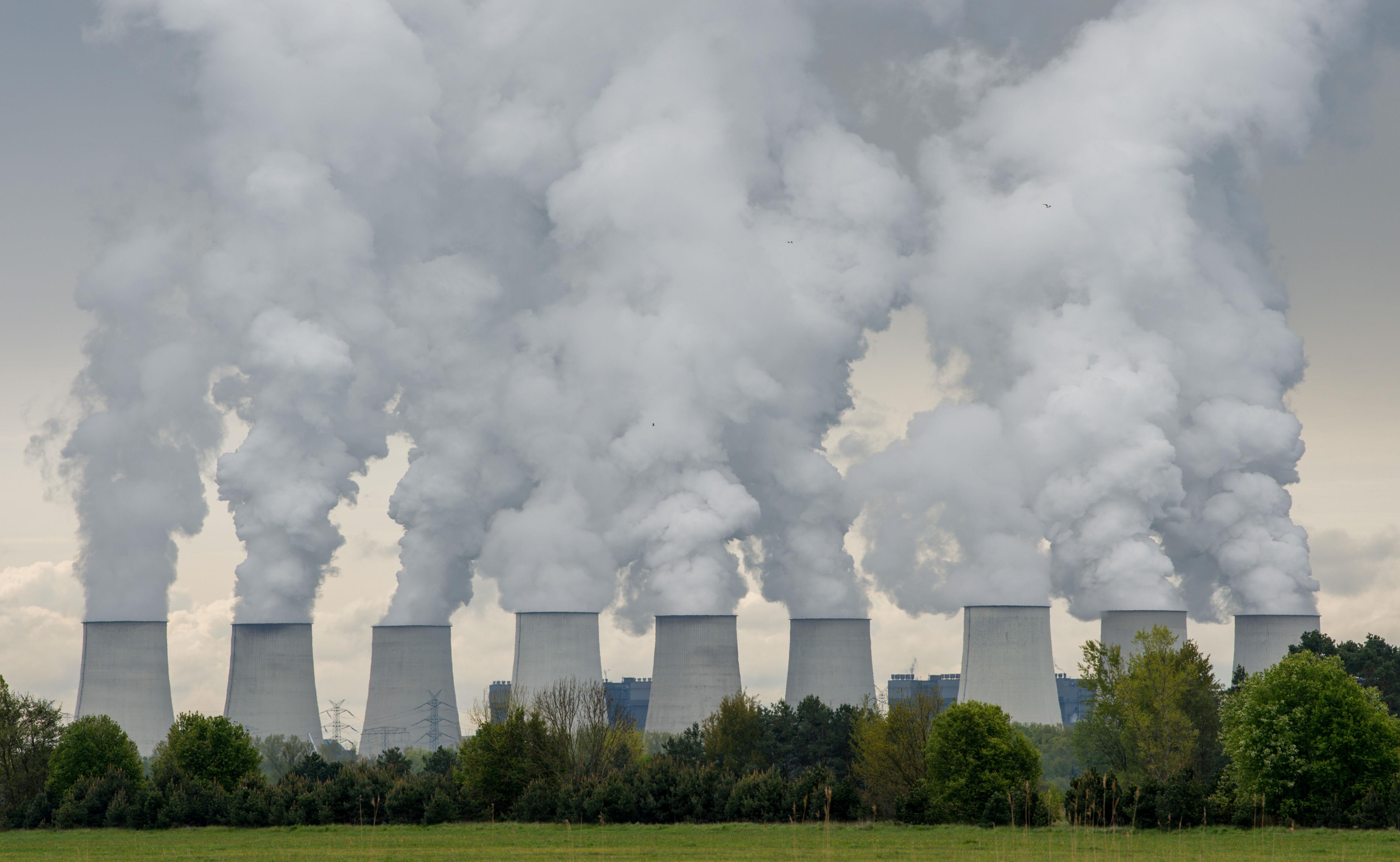 Cooling Towers at Power Plant in Germany