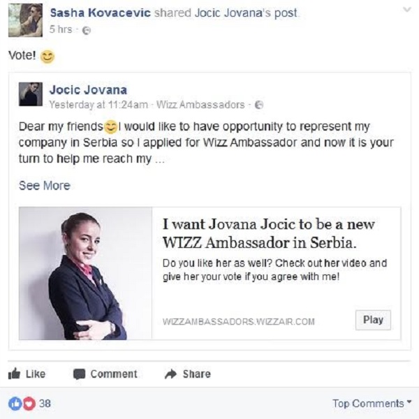 Sale je glasao