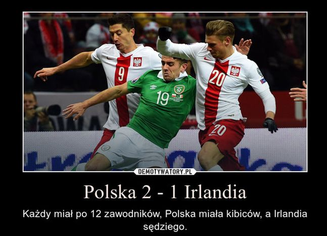 Polska - Irlandia [MEMY] na Narodowym 