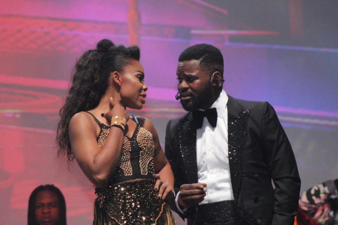 Kaffy, seen here performing with Falz will help 500 dancers in the first phase of the initiative 