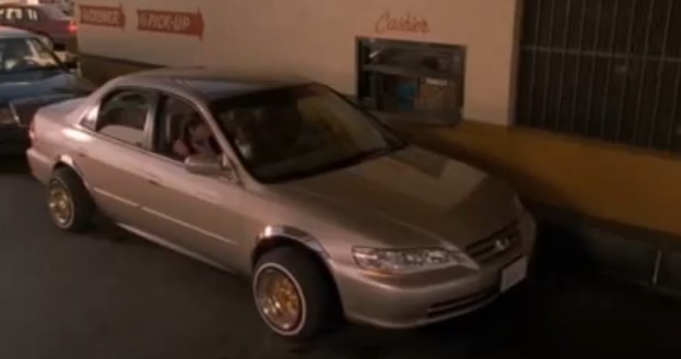 Screenshot of Taraji P Henson and Tyrese Gibson in a Honda Accord 1998 in the movie 'Baby Boy' (imcdb)