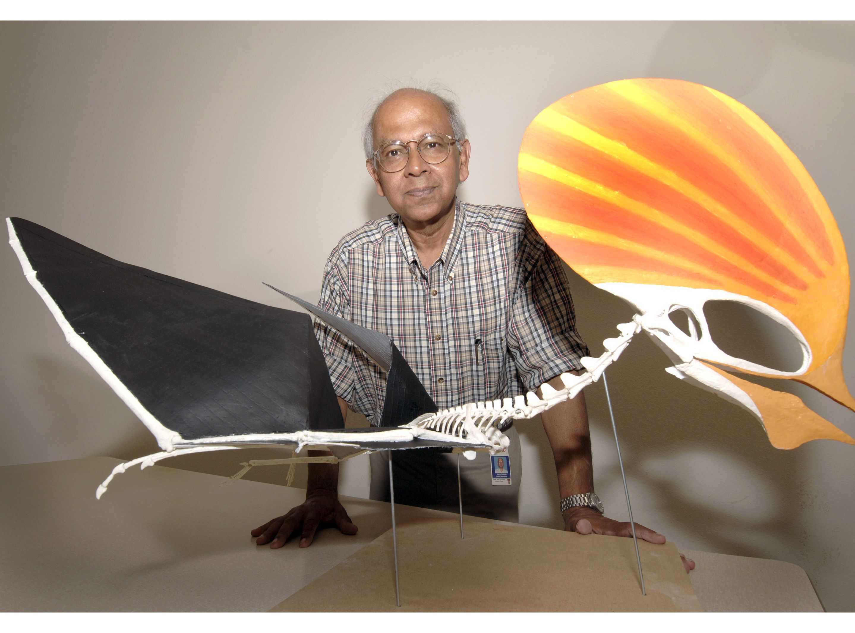Sankar Chatterjee i jego projekt szpiegowskiego drona stworzonego na podstawie szkieletu pterodaktyla brazylijskiego
