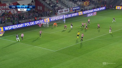 Cracovia - Jagiellonia (1:1): Sheridan miał piłkę meczową na głowie! Irlandczyk pudłuje w doliczonym czasie gry