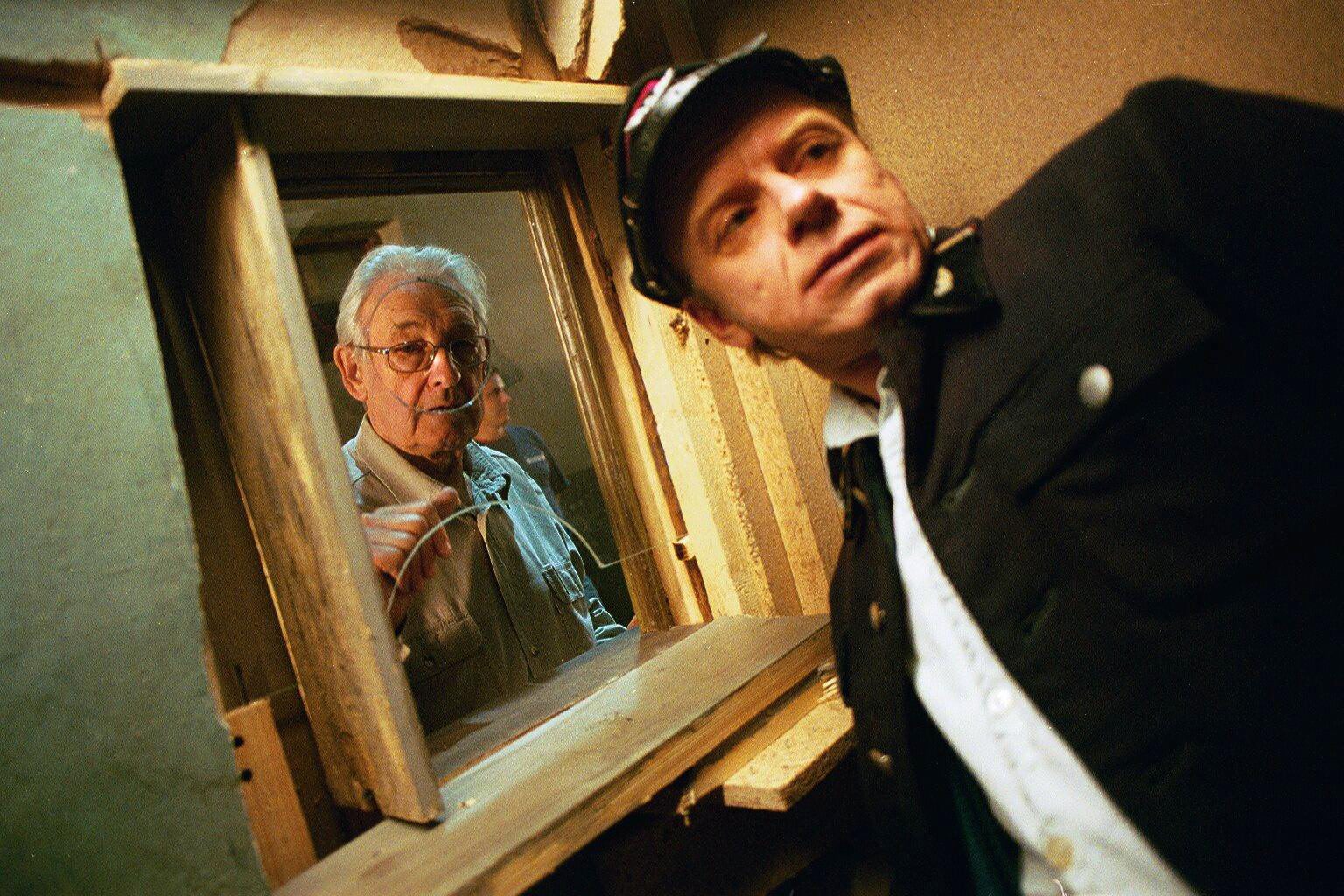 Andrzej Wajda na planie filmu