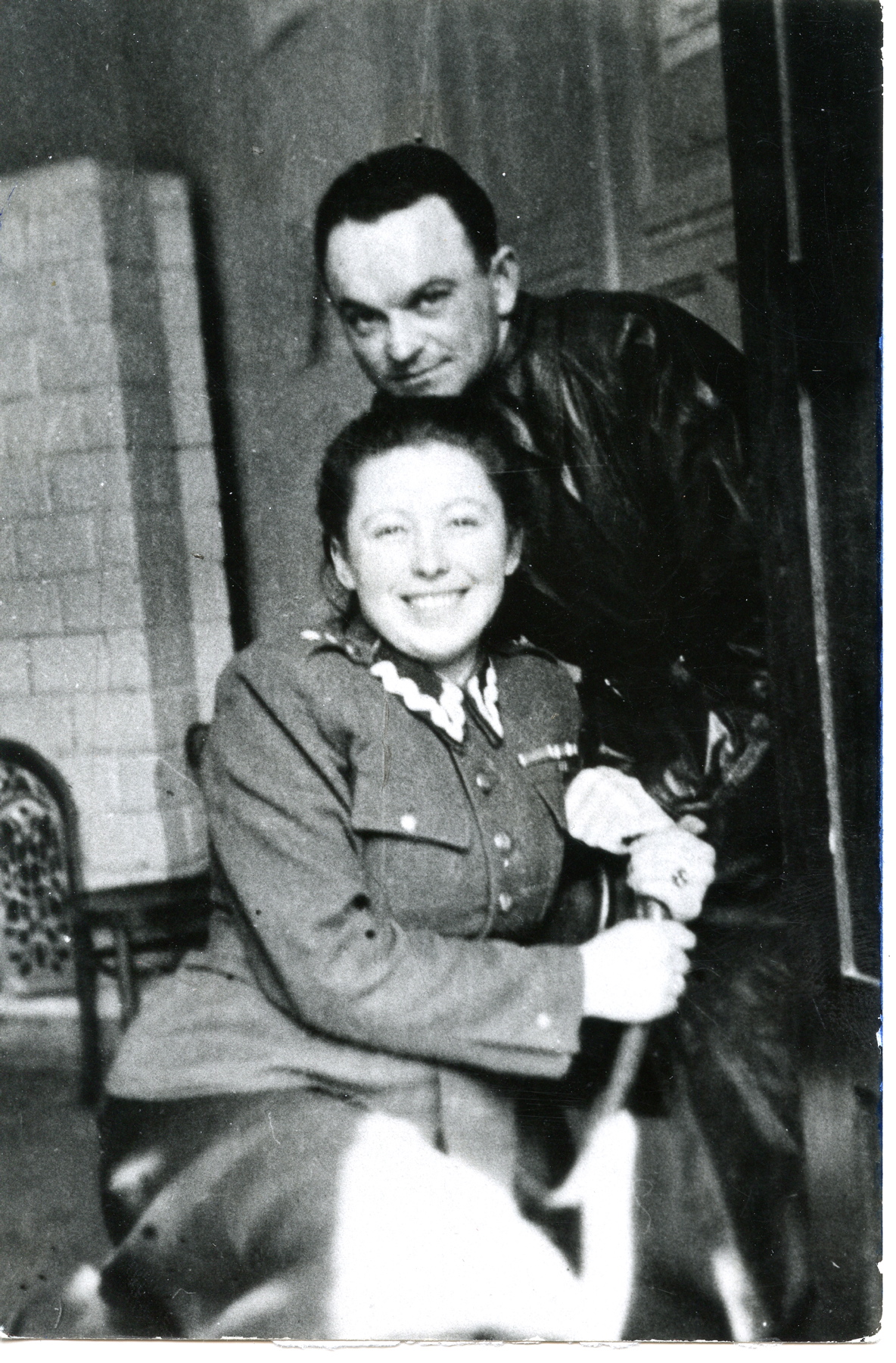 Janina Błaszczak z mężem Józefem Wolaninem, 1944 r.