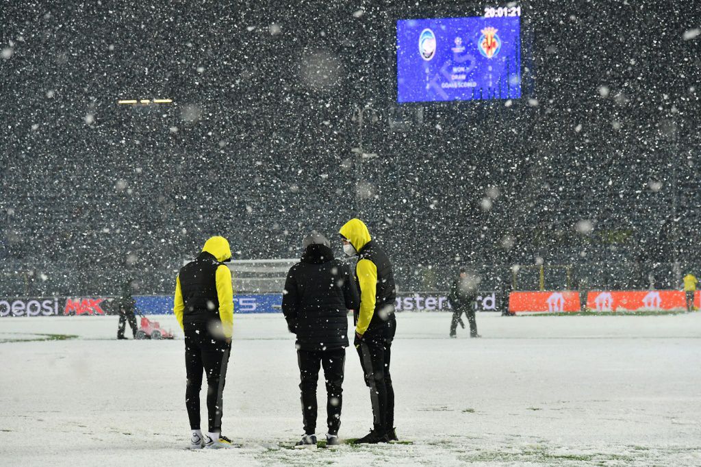 Snow pushes Atalanta v Villarreal moved to Thursday evening