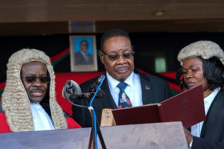 Newly sworn-in Malawian President, Mutharika returns to power as Africa’s second-oldest leader at 85