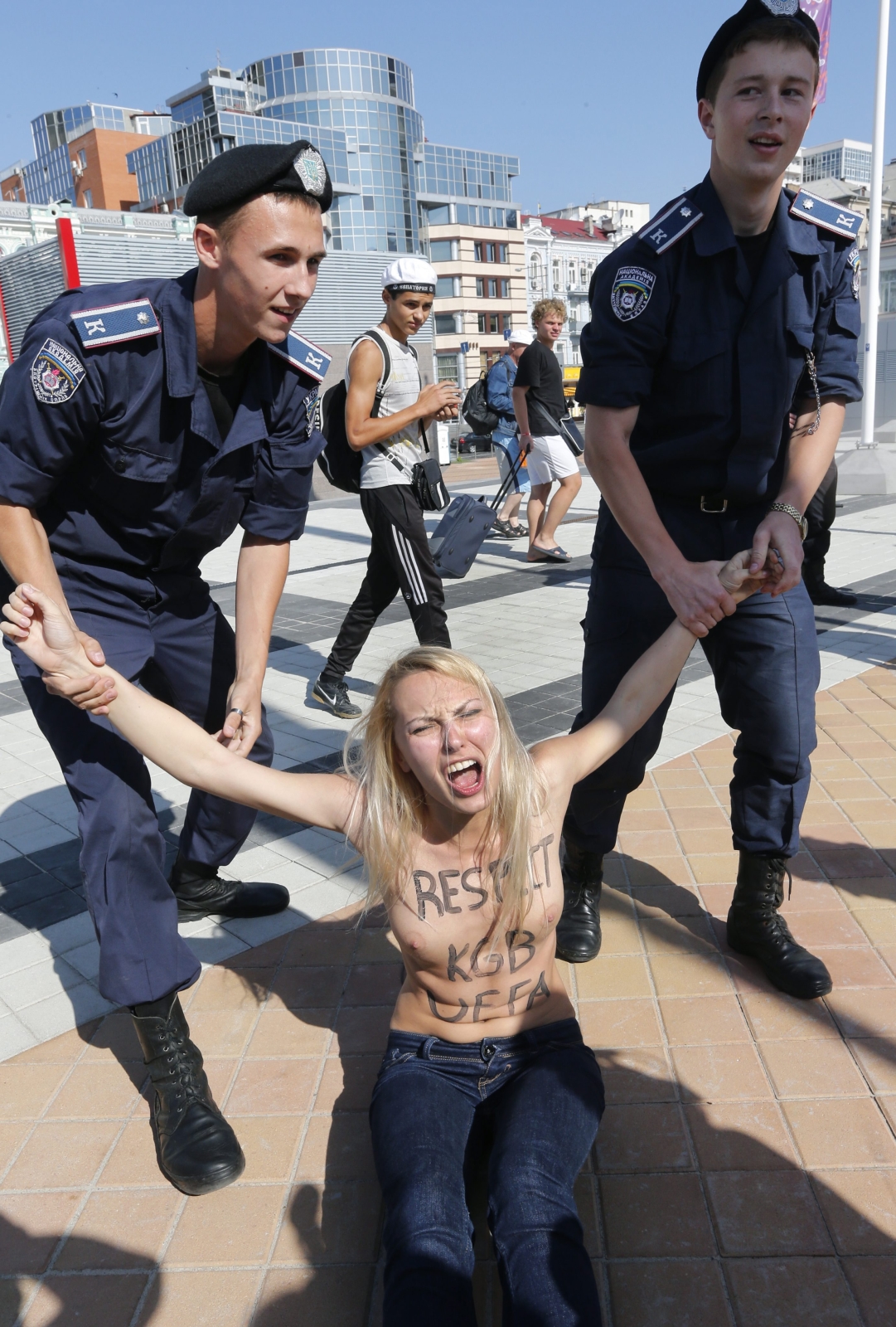 Femen protestuje przeciwko Euro 2012