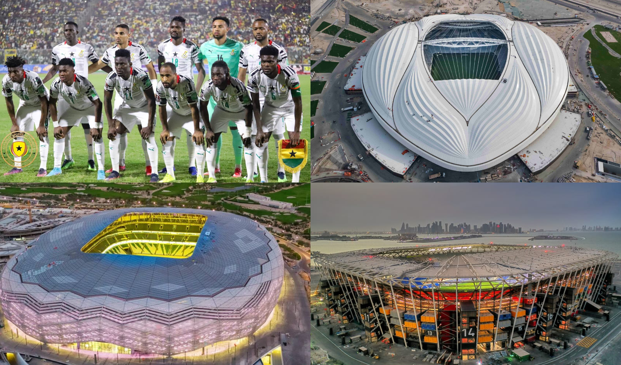 2022 World Cup: See the 3 majestic stadiums that’ll host Ghana’s group matches in Qatar