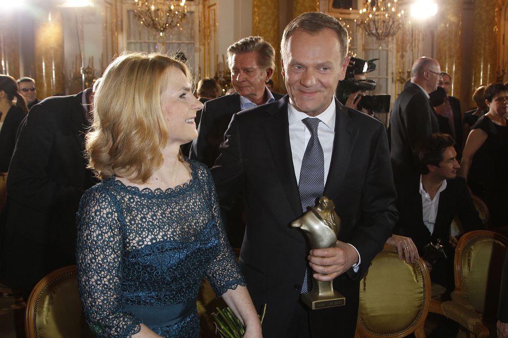 Donald i Małgorzata Tusk na gali rozdania Wiktorów