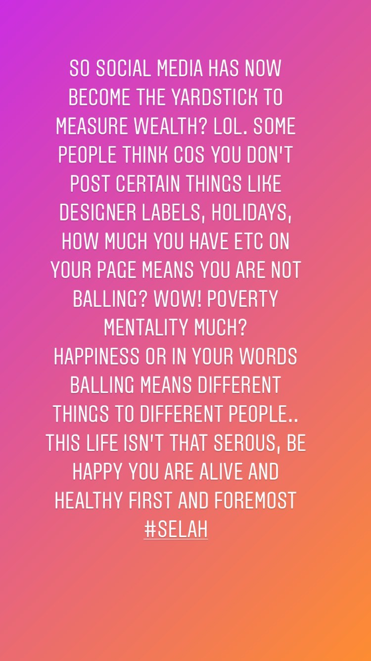 Rita Dominic says only people with poverty mentality believe showing of wealth on social media means you are doing well. [Instagram/RitaDominic]