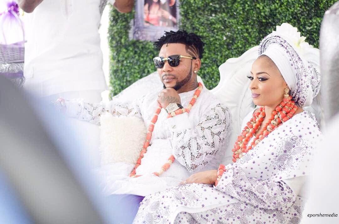 Singer, Oritsefemi and wife, Nabila Fash.