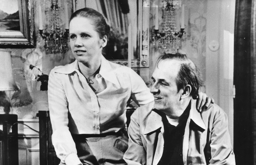 Liv Ullmann i Ingmar Bergman na planie filmu „Twarzą w twarz”, 1976 r.