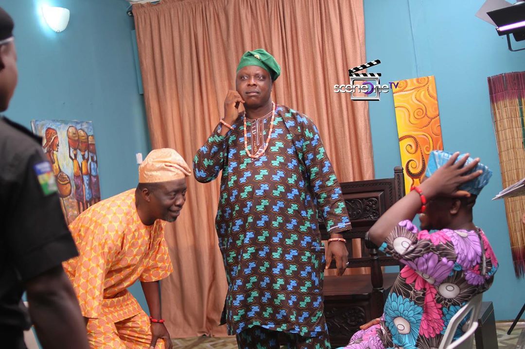 Dele Odule is the corrupt and bad Baale of Aiyedogbon in 'Aiyetoro'. [Instagram/officialaiyetorotown]