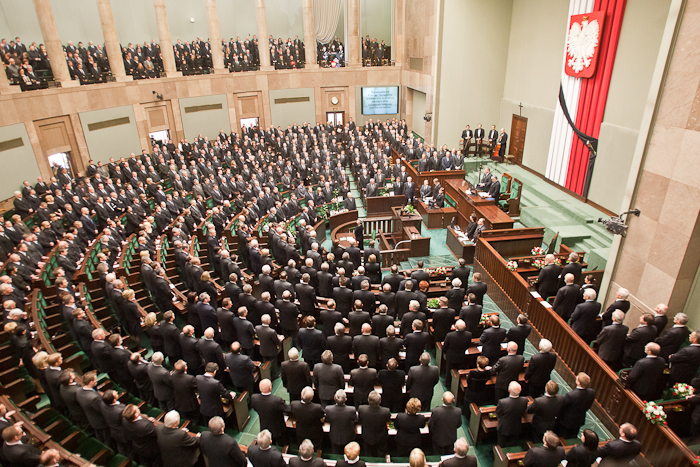 Pożegnanie ofiar katastrofy w Smoleńsku w Sejmie RP