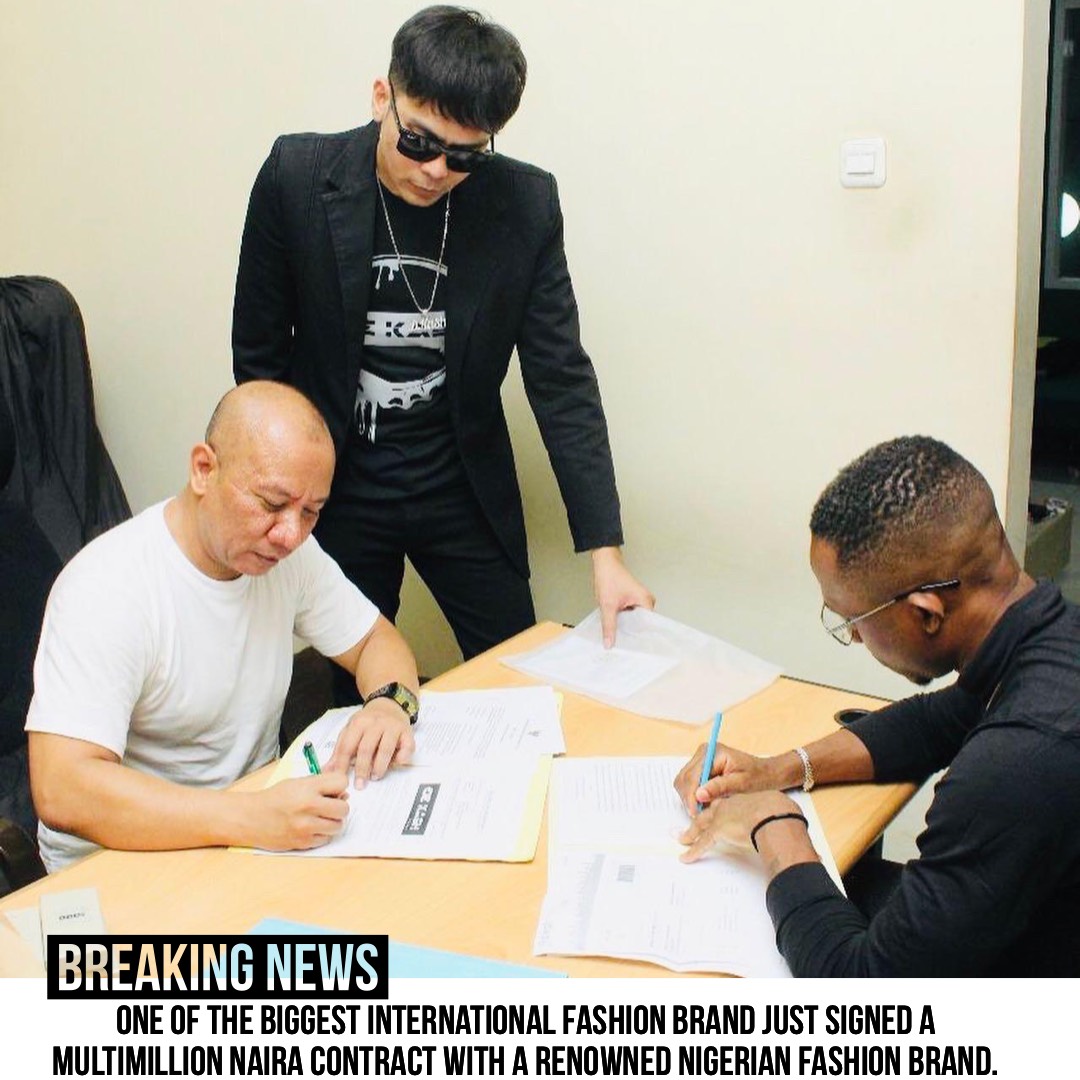 International fashion brand signs multi million naira deal with a renowned Nigerian fashion brand