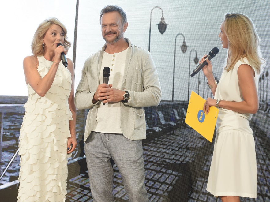 Edyta Olszówka, Cezary Pazura i Anna Kalczyńska