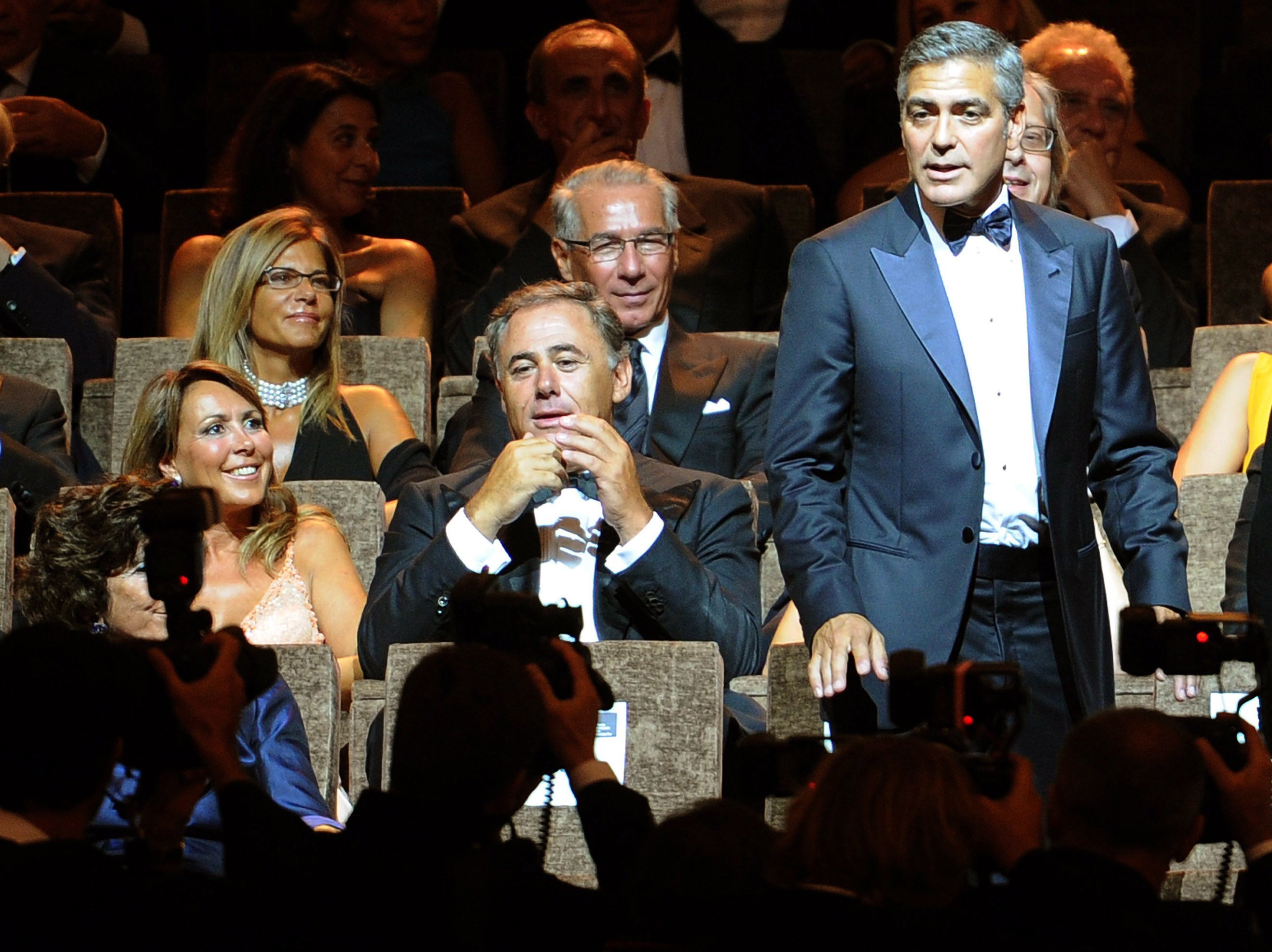 George Clooney na przed pokazem swojego filmu