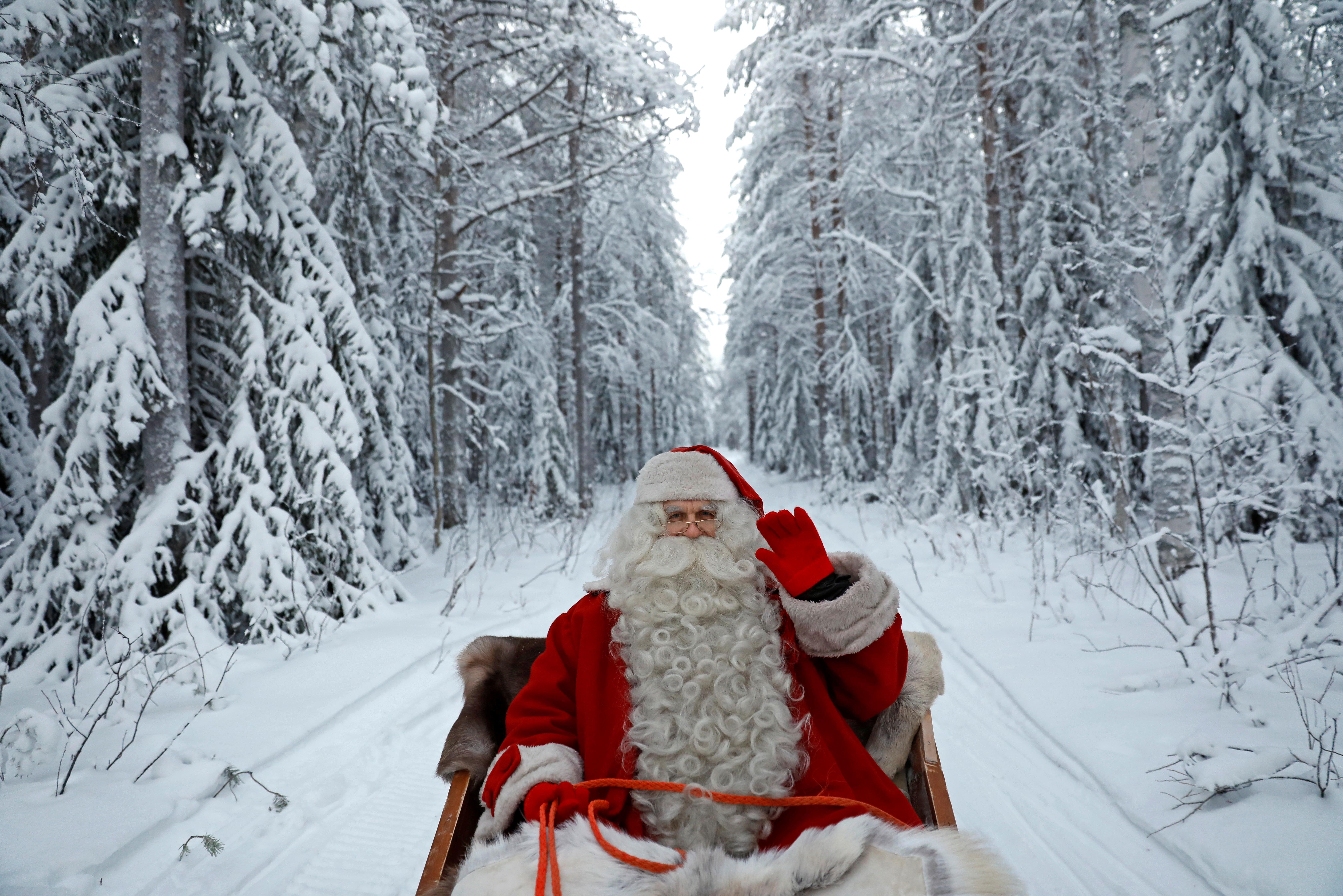 The Wider Image: Visiting Santa in Lapland