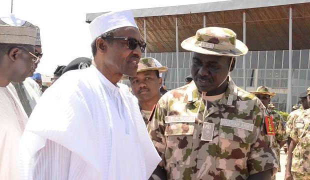 President Muhammadu Buhari and Chief of Army Staff, Tukur Buratai