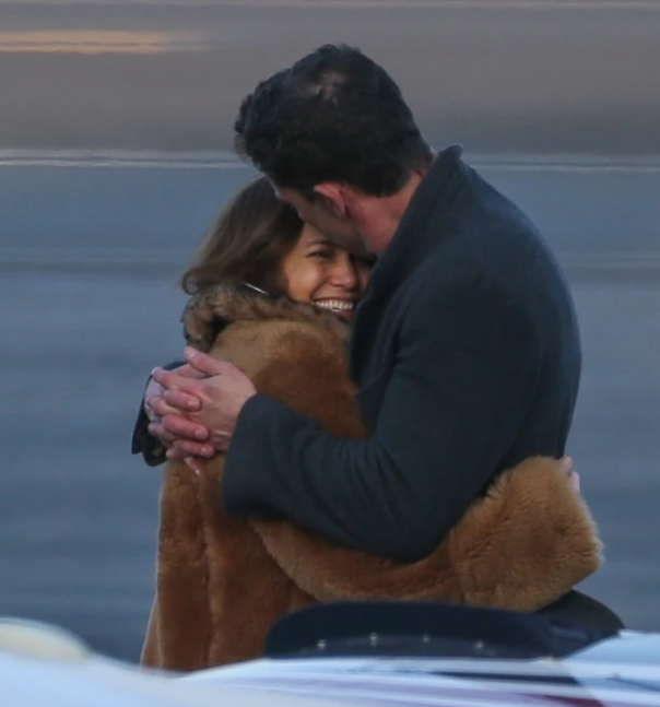 Jennifer Lopez and Ben Affleck spotted deep kissing at the airport