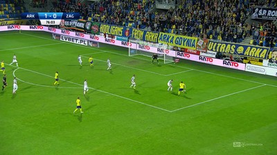 Arka - Zagłębie (1:0): Gospodarze poczuli krew, ale strzał Nalepy nie mógł zaskoczyć Polacka