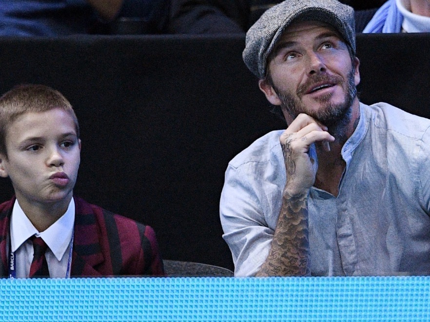 David Beckham z synem Romeo