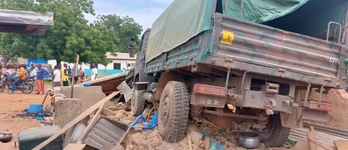 Military truck runs into shops in Zebilla, kills one