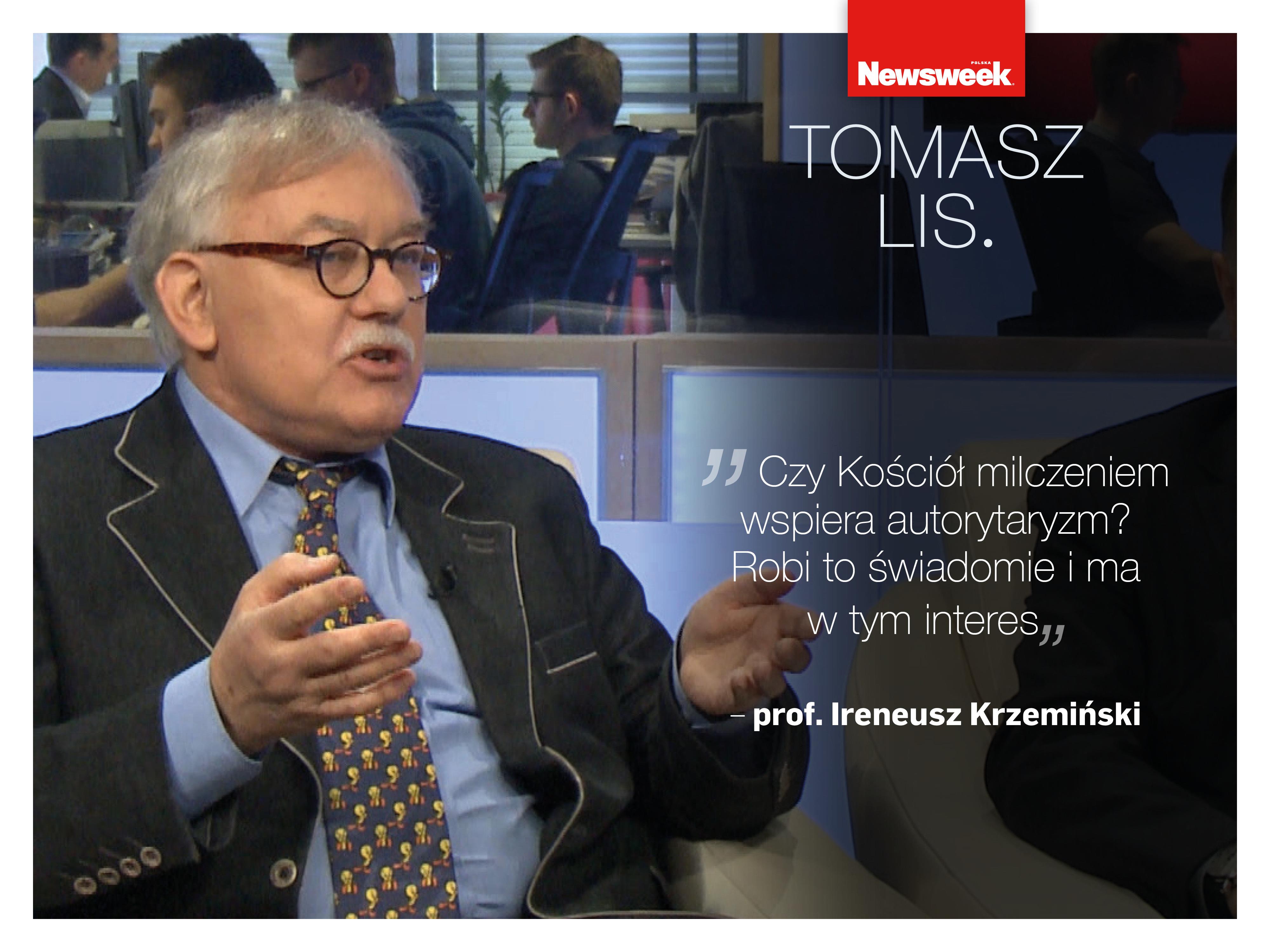 prof. Ireneusz Krzemiński w programie Tomasz Lis.