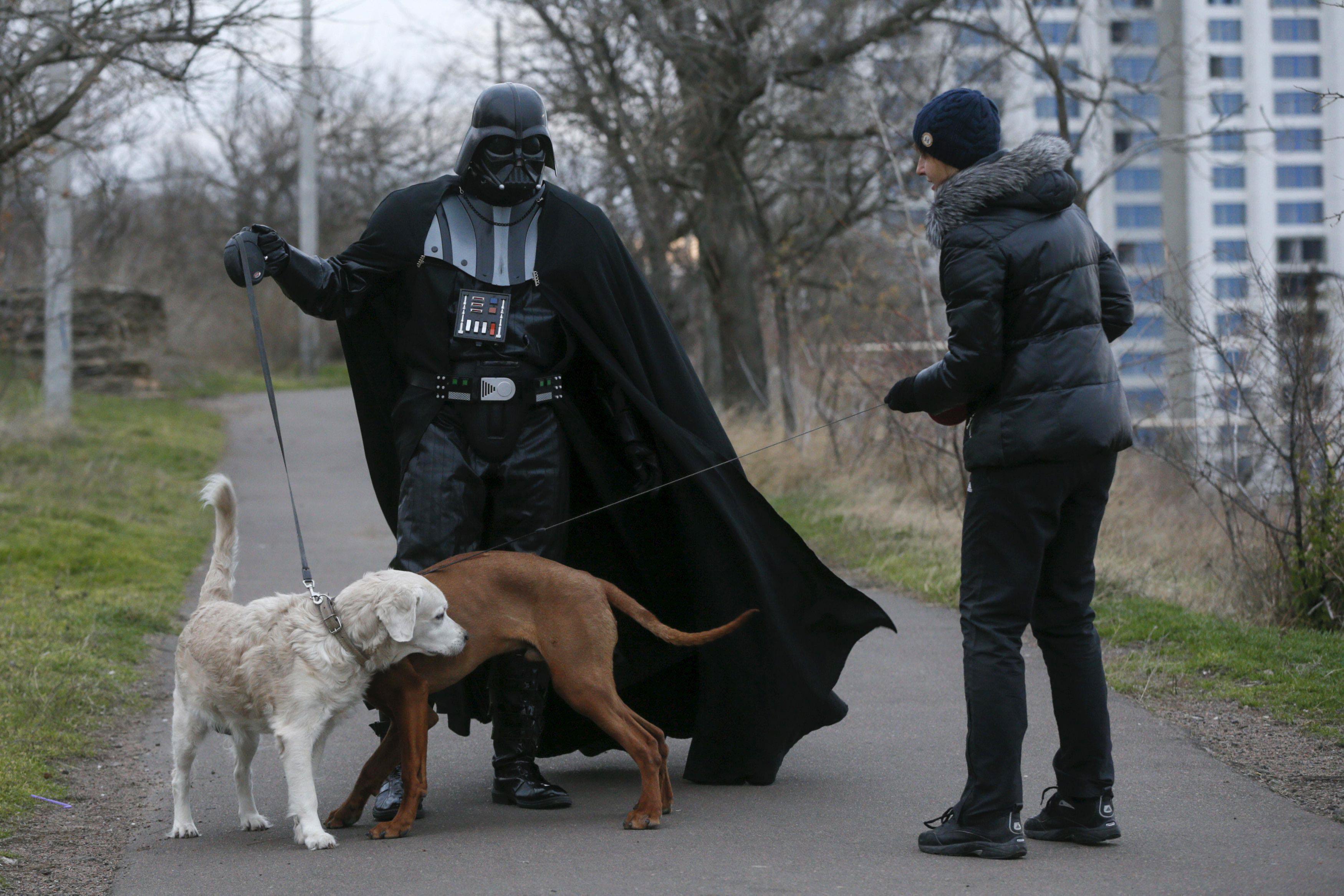 The Wider Image: Ukraine: Being Darth Vader