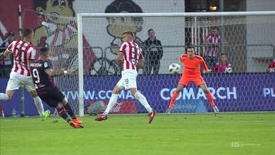 Cracovia - Pogoń (1:4): Niesamowity mecz Frączczaka! Hat trick zaliczony w niezwykle efektowny sposób