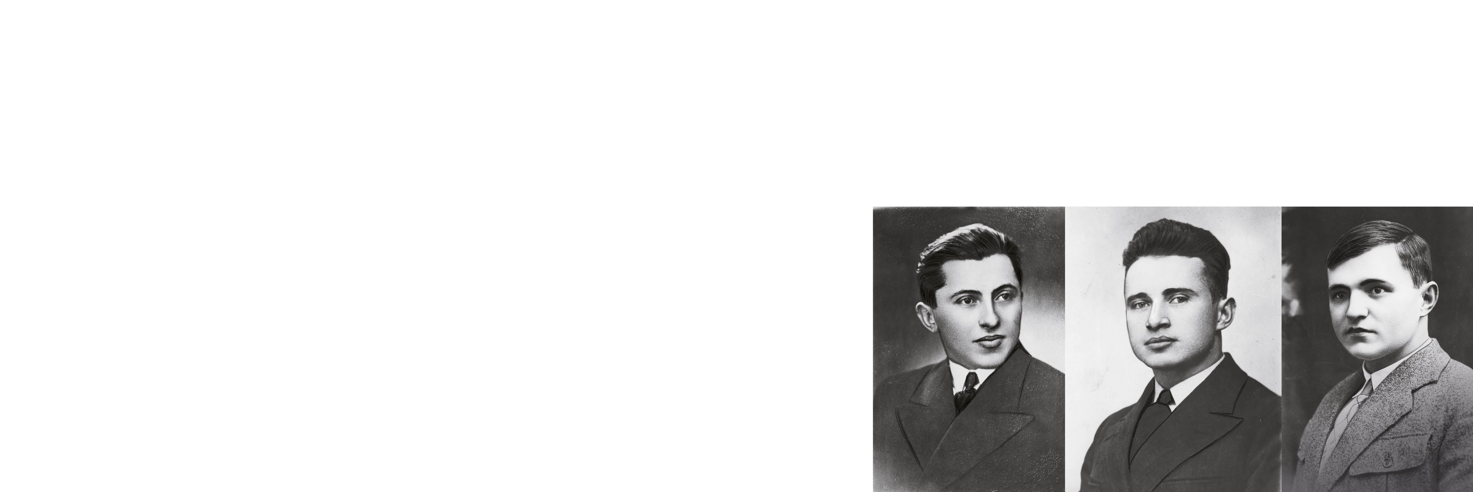 Bracia Lutostańscy i ich szwagier Władysław Bożyczko – pomysłodawcy polskiej akcji żywych torped. Na ich apel w 1939 r. odpowiedziało niemal pięć tysięcy osób .