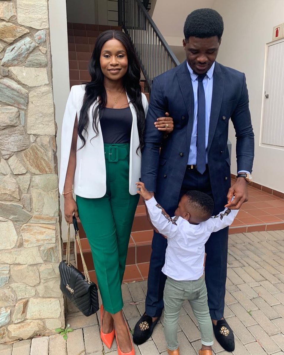 Daniel Akpeyi, wife and son (Instagram/Daniel Akpeyi)