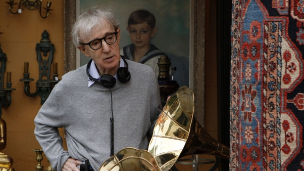 Woody Allen na planie filmu 